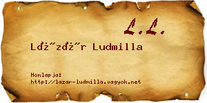 Lázár Ludmilla névjegykártya